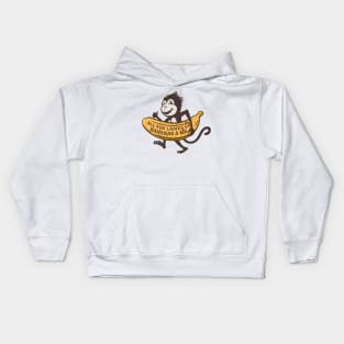 All The Ladies Go Bananas for Me Cute Monkey Kids Hoodie